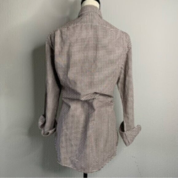 Ralph Lauren Brown & White Checkered Button-Down Shirt - Picture 9 of 15